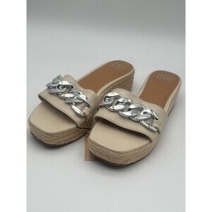 Madden NYC slip on chain espadrille shoe sandal size 10